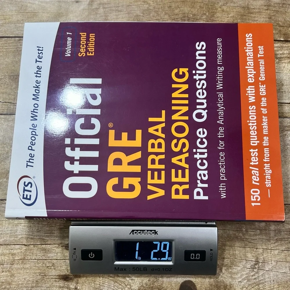 Official GRE Verbal Reasoning Practice Questions Vol‎ 1 2nd Ed ETS Study Guide